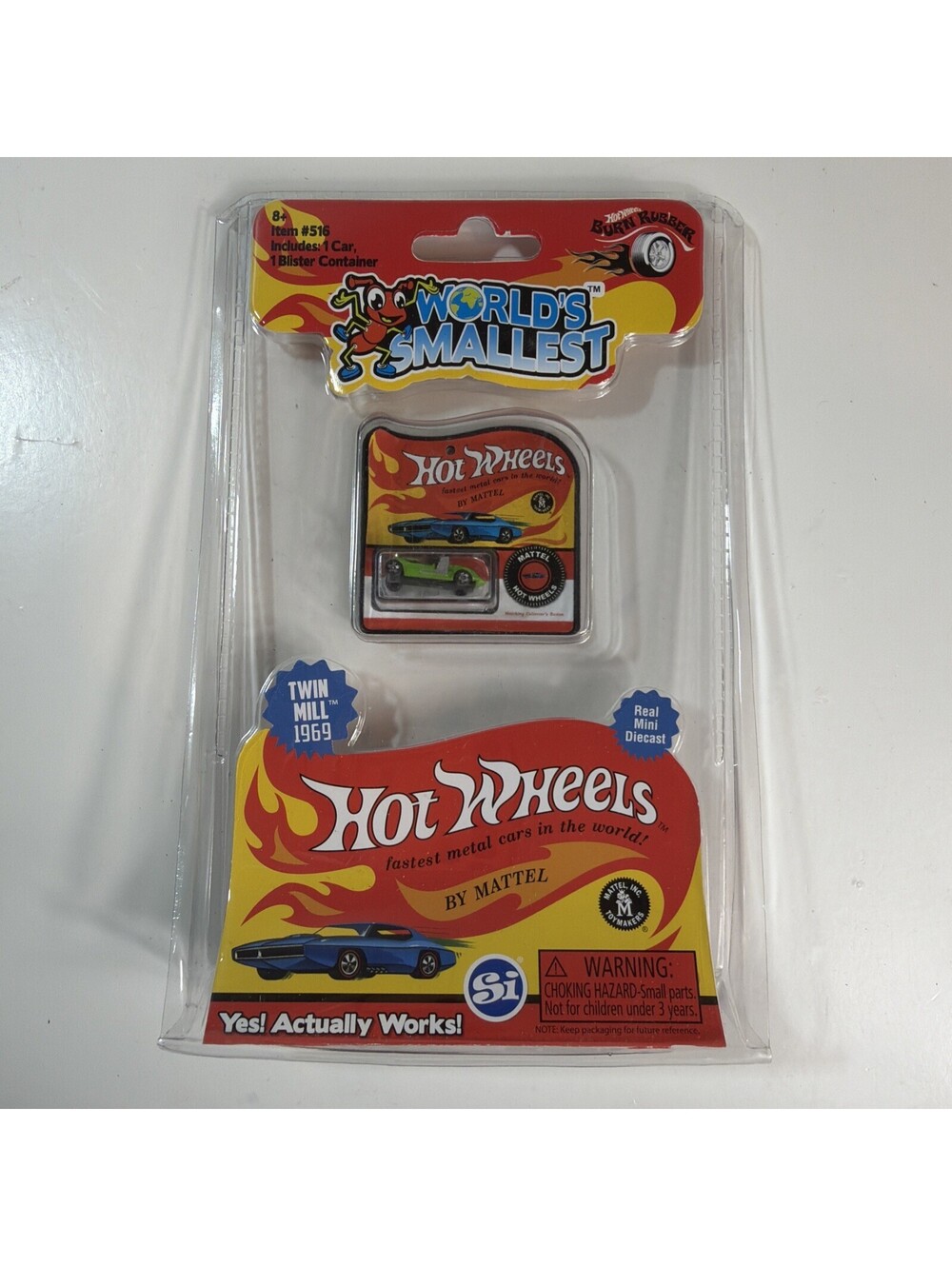 Hot Wheels ~ WORLD'S SMALLEST ~ 2017 ~ TWIN MILL 1969 ~ Green ~ BRAND NEW